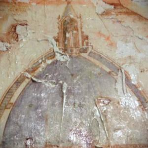  Bozza Cupola di Santa Maria del fiore di Firenze del Brunelleschi 1420 - 1436 - locandine vintage