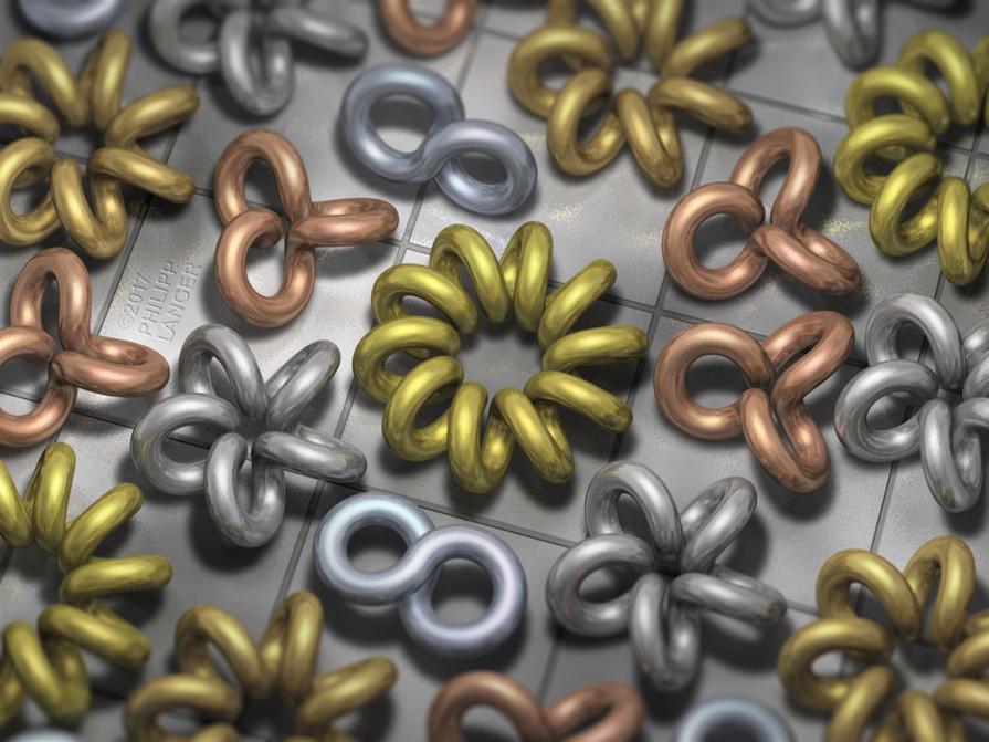 Coiled Rings of Metal