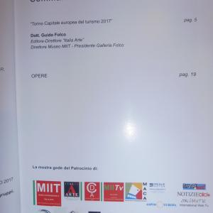 La mia opera "La piccola pianista" inserita nel Catalogo d'Arte "Torino capitale Europea del Turismo 2017"