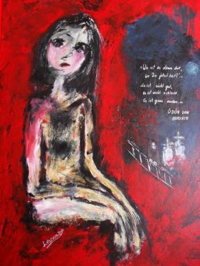 -I go with you...-Acryl auf Karton,.100 x 70 cm