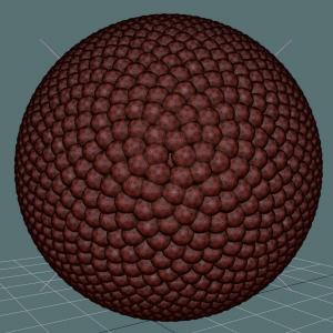 Fibonacci Sphere  ( iii ) Screen capture of 3d model