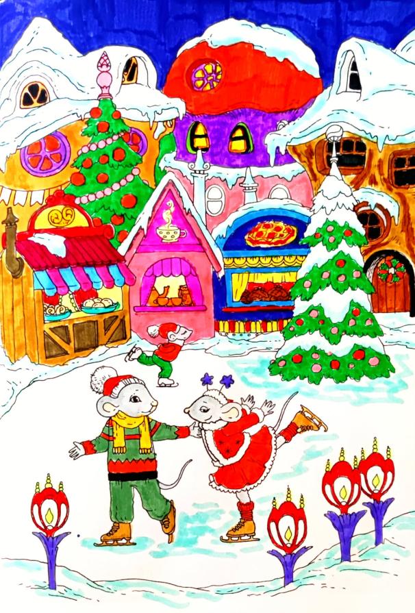      .....Un villaggio sotto la neve !!! ....