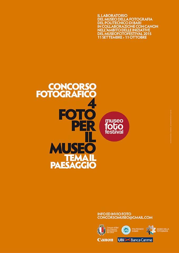 Concorso Fotografico 4 Foto per il Museo