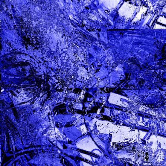 A blue and deep space