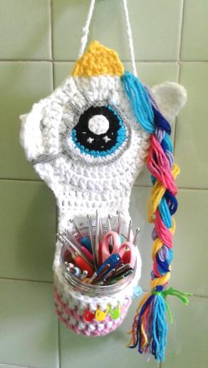 Uncinetto unicorno porta uncinetti Uncinetto unicorno porta uncinetti