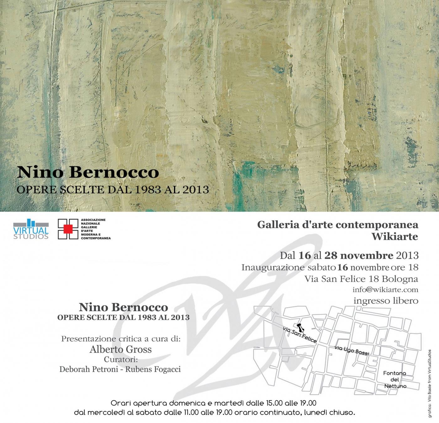 Mostra personale Nino Bernocco -opere scelte dal 1983 al 2013
