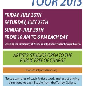 Carla Strozzieri participates in the Wayne County Arts Alliance Studio Tour