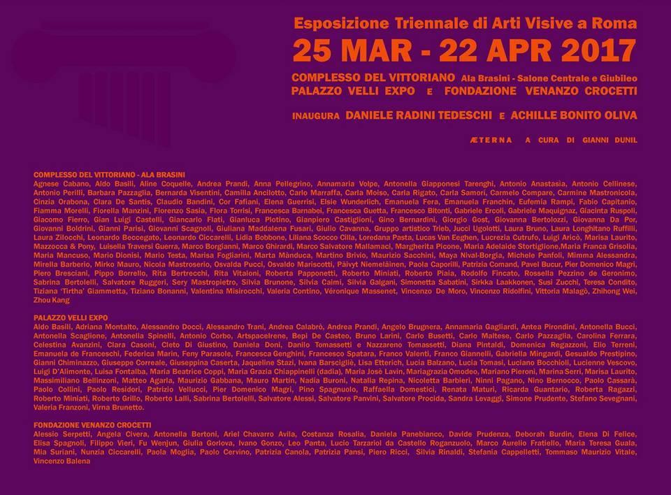  EXHIBITION OF THREE-YEAR VISUAL ARTS IN ROME