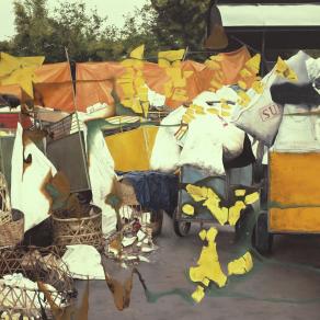 I dreamed I meet Sadali and Sadali Says to me,”Zusfa please paint my golden mountain on your landscape painting"