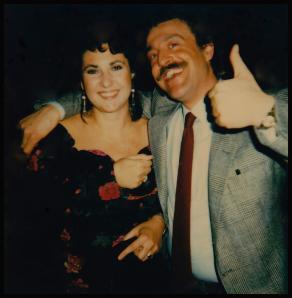 L'attrice Marisa Laurito e il fotografo Augusto De Luca.