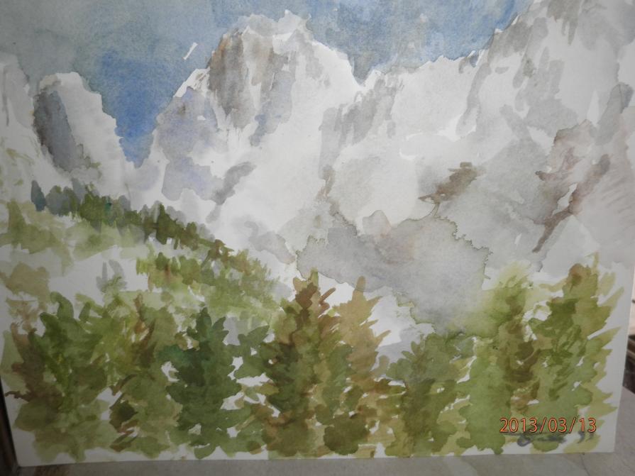 Il monte Coglians con bel tempo