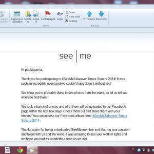 see.me takeover Time Square 2014