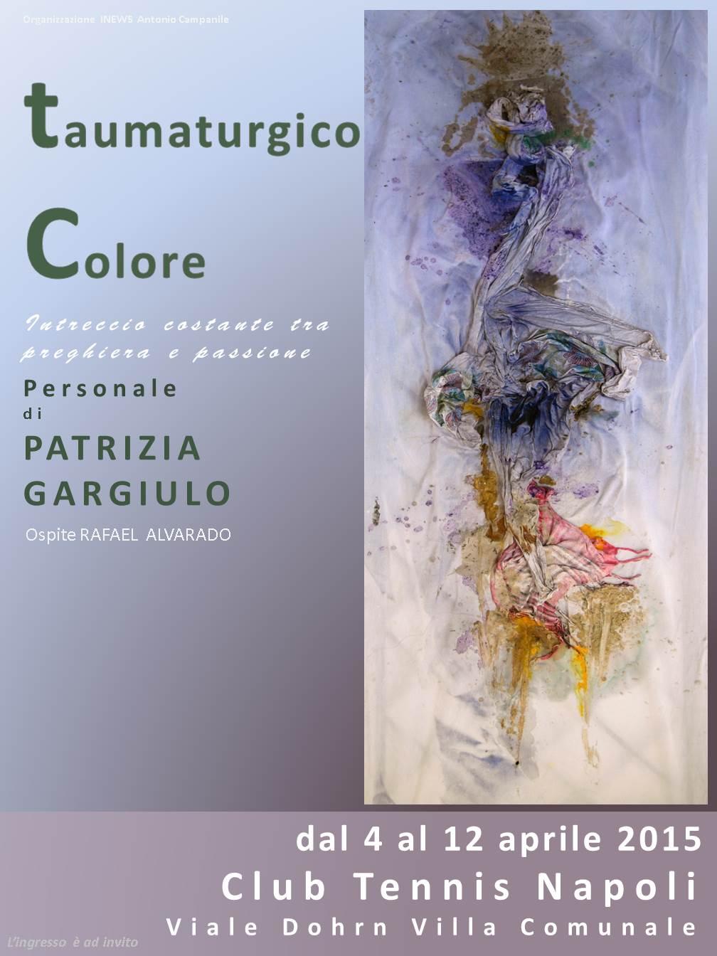 "Taumaturgico Colore " al Club TENNIS napoli 