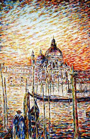 Venezia: S.Maria della Salute al tramonto