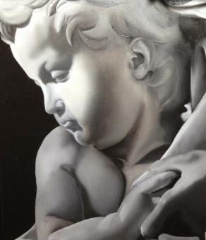 Omaggio a Michelangelo- Particolare Madonna Bruges