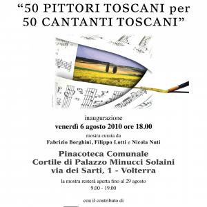 "50 pittori toscani per 50 cantanti toscani" "50 pittori toscani per 50 cantanti toscani"