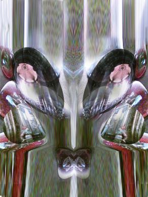 la mia amica con  occhiali.