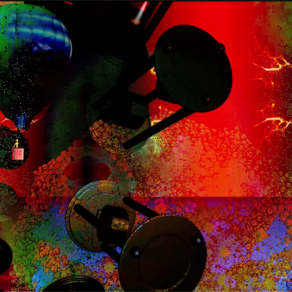 Pensiero volante non identificato (fotogramma modificato) n2, stampa digitale su pvc 