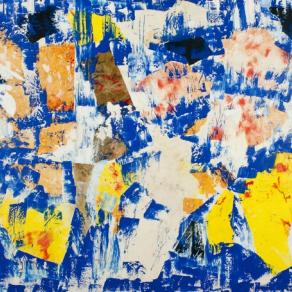 Elvio Zorzenon (Italia) - Senza titolo - tecnica mista su tela - 170 x 130