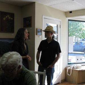 Carla Strozzieri's paintings are on exhibit at "From the Vineyards,"  Paintings by Carla Strozzieri