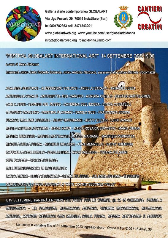 Festival “GLOBALART INTERNATIONAL ART ” Castello Svevo di Termoli (CB)