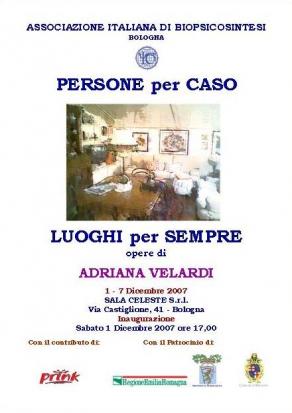 Locandina Mostra Adriana Velardi Sala Celeste Bologna Locandina Mostra Adriana Velardi Sala Celeste Bologna