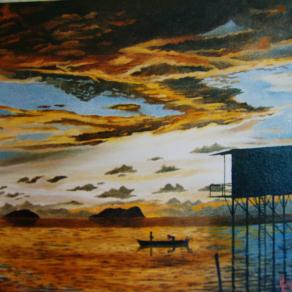 LG 0099 - Tramonto di Polinesia