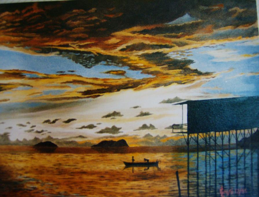 LG 0099 - Tramonto di Polinesia