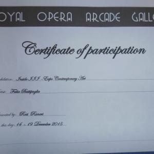 Mostra Collettiva Internazionale a Londra (Westmister)