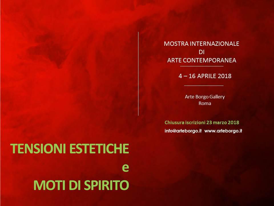 TENSIONI ESTETICHE e MOTI DI SPIRITO TENSIONI ESTETICHE e MOTI DI SPIRITO