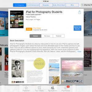 iPad for Photography Students available on iBooks TODAY! 