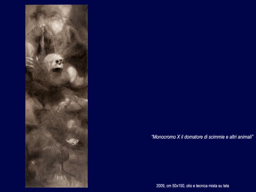 monocromo x il domatore di scimmie e altri animali