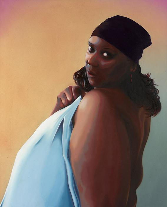 A girl with an earring A girl with an earring