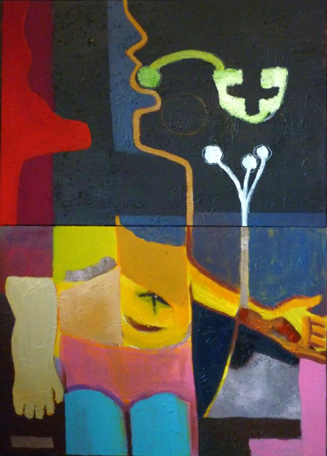 David making soap bubbles