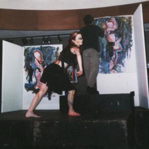 Danse-peinture performance