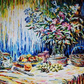 Natura morta con rami di fusaggine