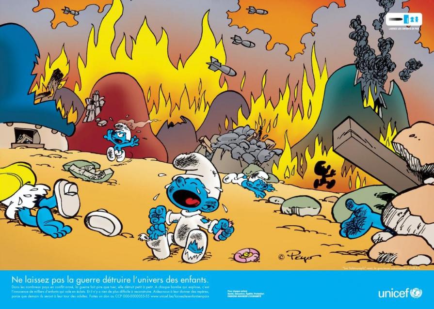 Non lasciate che la guerra colpisca la vita dei bambini © UNICEF Belgio Non lasciate che la guerra colpisca la vita dei bambini © UNICEF Belgio