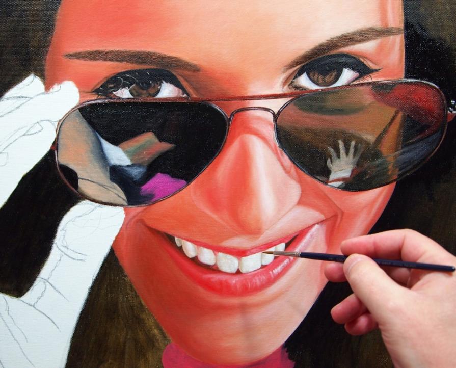 Pintura em progresso - Pormenor / Painting in progress - Detail 