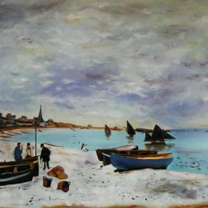The Beach at Sainte-Adresse, 1867