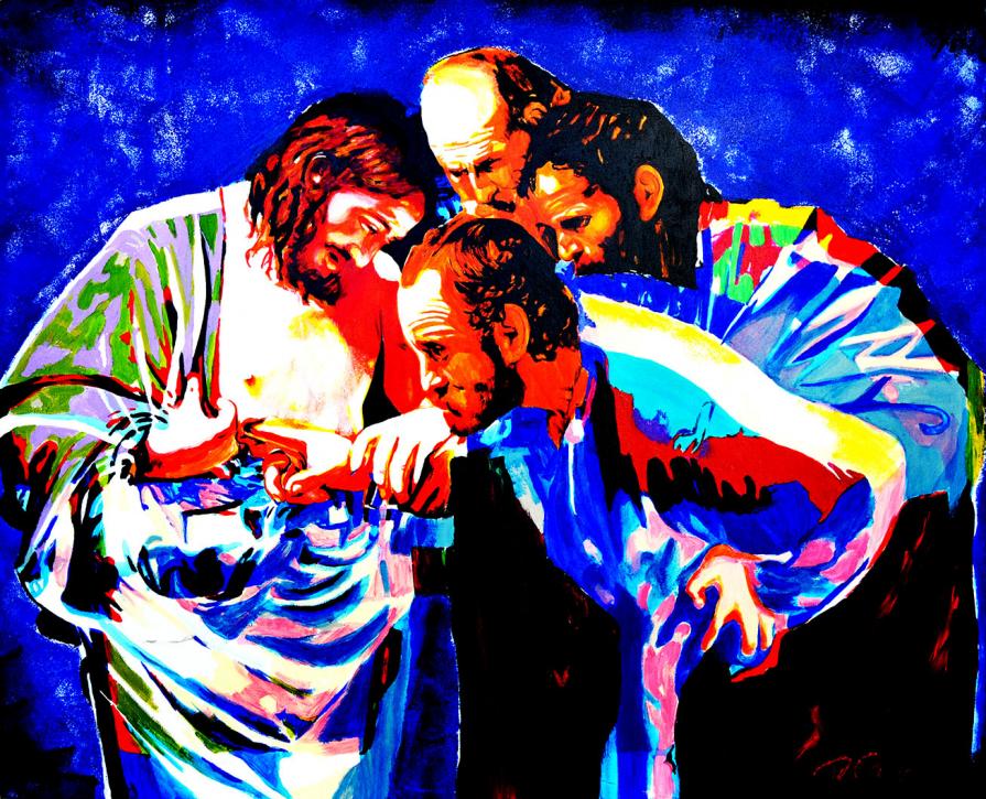 THE INCREDULITY OF ST THOMAS - AFTER CARAVAGGIO