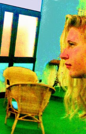 Helen in the empty room