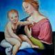 riproduzione -mia versione- "di Grande Madonna Cowper" di Raffaello