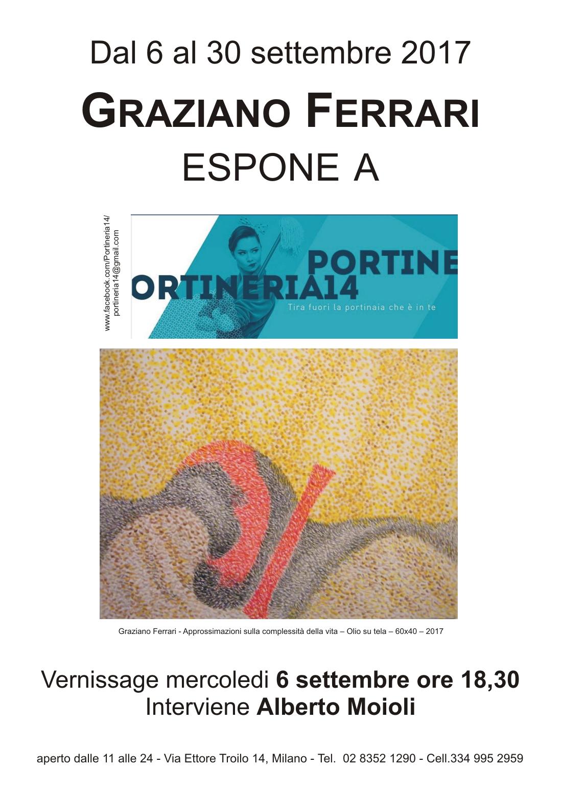 Graziano Ferrari exhibits at PORTINERIA 14