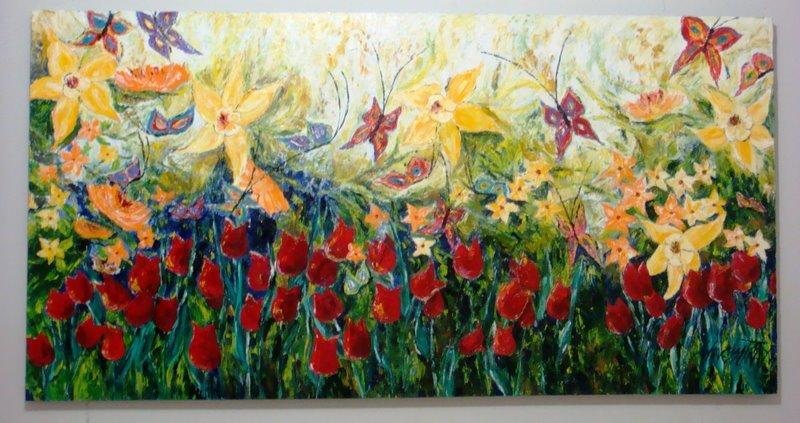 Tulipas e Borboletas