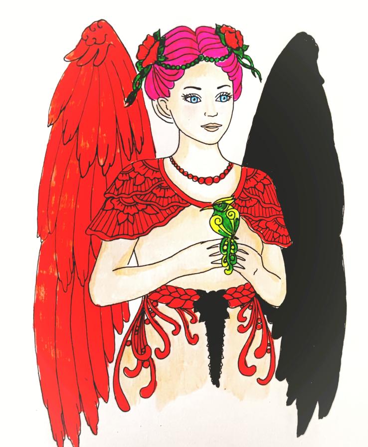        ....L'angelo dai colori del tramonto !!! ....