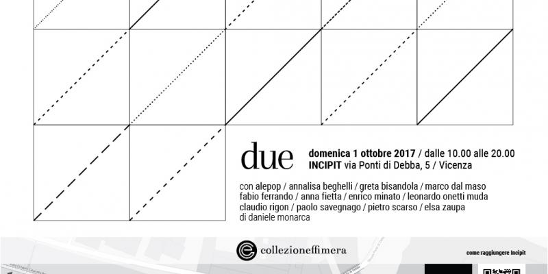 Due_una collezione effimera Due_una collezione effimera