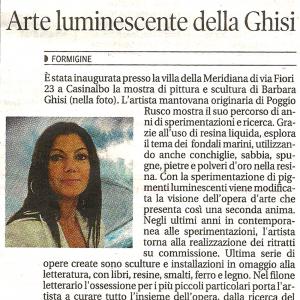 NUOVO EVENTO SABATO 22 ALLE ORE 18.00 ALLA PERSONALE DI BARBARA GHISI A MODENA 