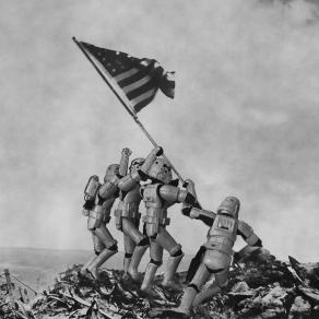 Flag raising on Iwo Jima  