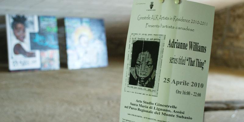 the Canadian artist Adrianne Williams at Arte Studio Ginestrelle the Canadian artist Adrianne Williams at Arte Studio Ginestrelle