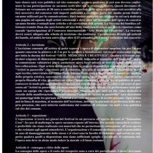 1° concorso internazionale “ARTE MEDICINA E CREATIVITÀ” 1° concorso internazionale “ARTE MEDICINA E CREATIVITÀ”